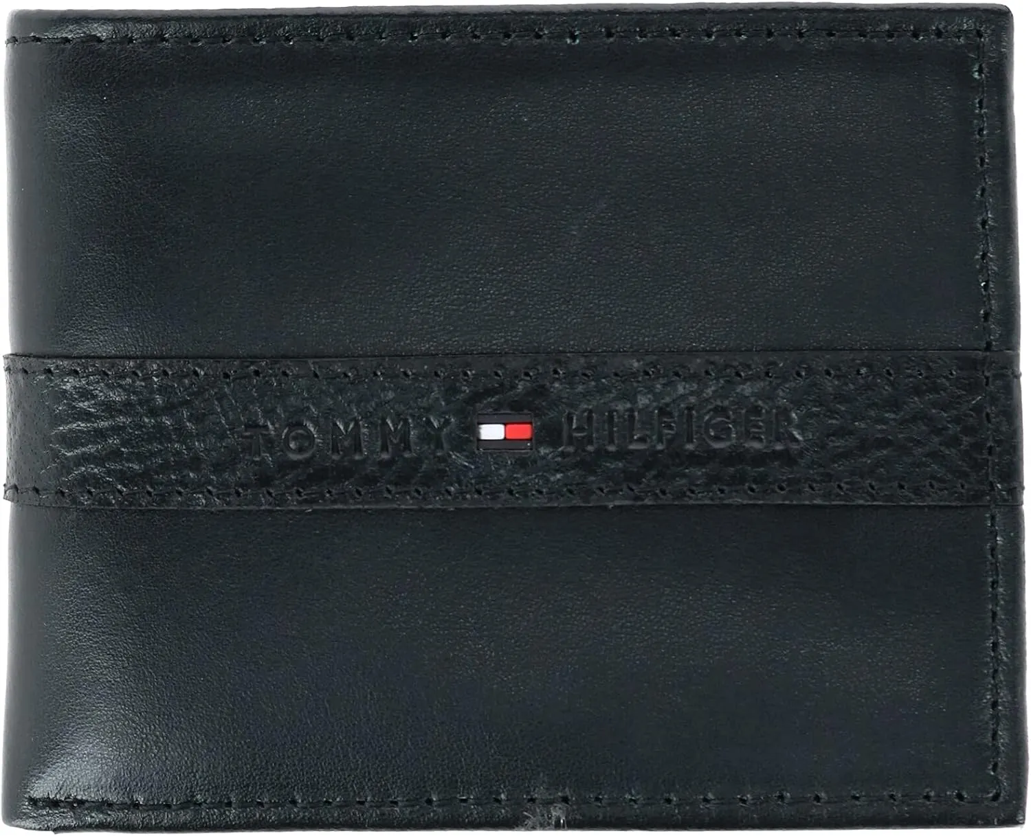 Tommy Hilfiger Men's Classic Bifold Wallet with ID Window and Multiple Card Slots