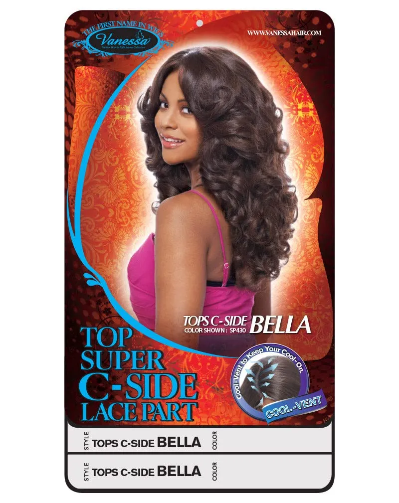 TOPS C-SIDE BELLA (C3000) - Vanessa C-Side Part Lace Front Synthetic Wig