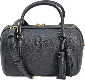Tory Burch 141955 Thea Black With Gold Hardware Women's Small Satchel Bag