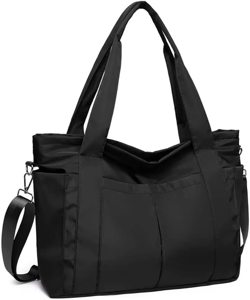 Tote Bag for Women Minimalist Waterproof Crossbody Purse Lightweight Business Travel Bag Large Multi Pockets Mom Bag