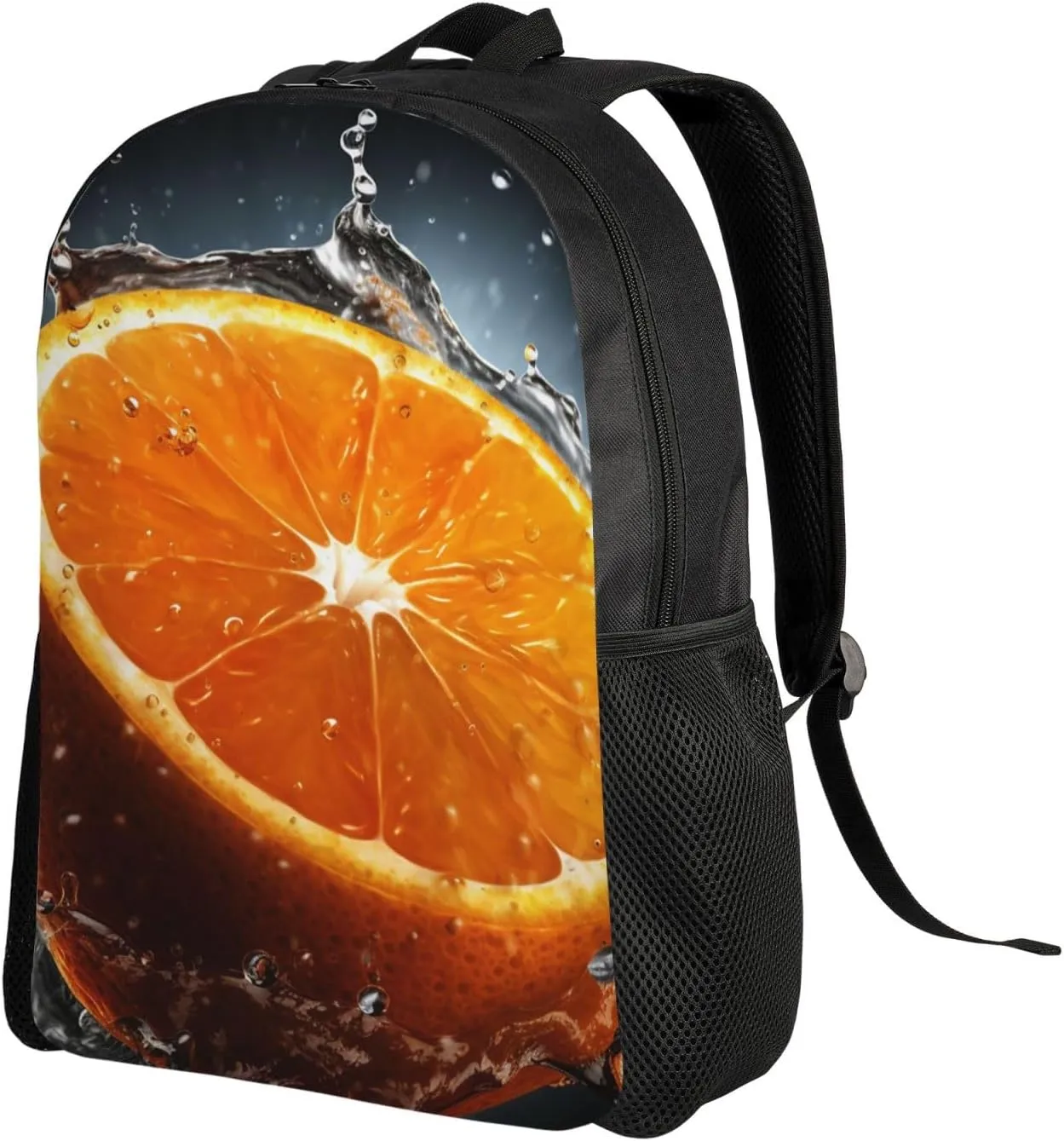 Travel Backpack for Women Men Refreshing Orange Daypack 15 inch Lightweight Computer Bag Casual Back Pack