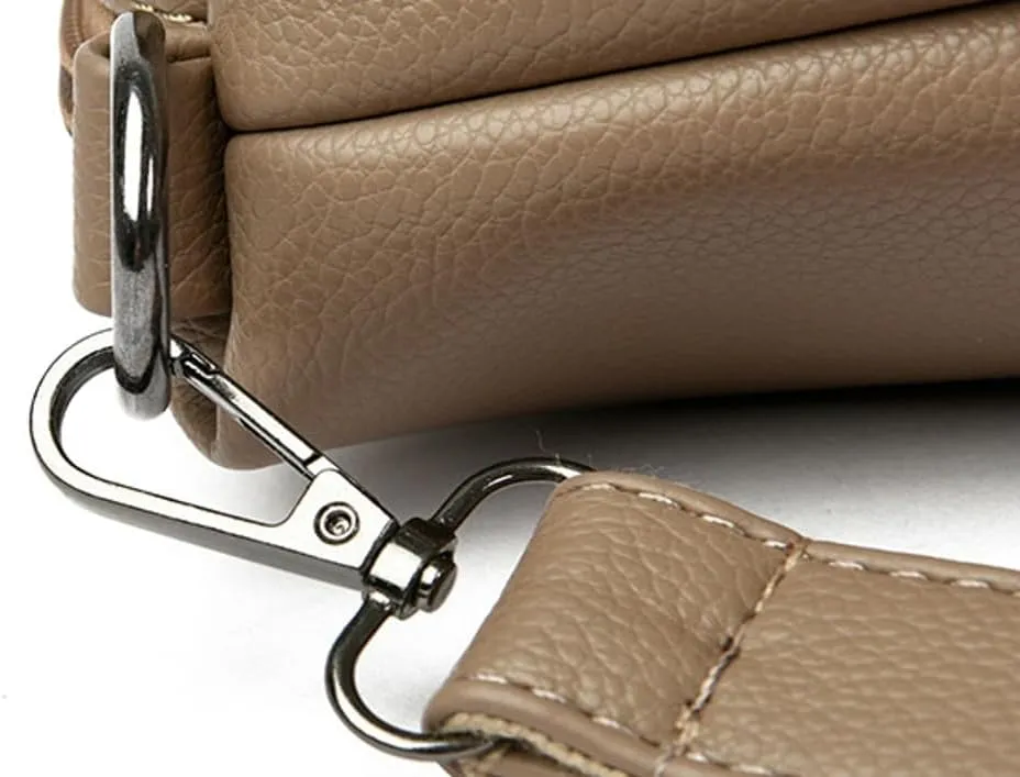 Trendy 2Pcs Tote Bag Women PU Leather 2025 Large Shoulder Crossbosy Bags Satchel Purses Casual Top Handle Handbags
