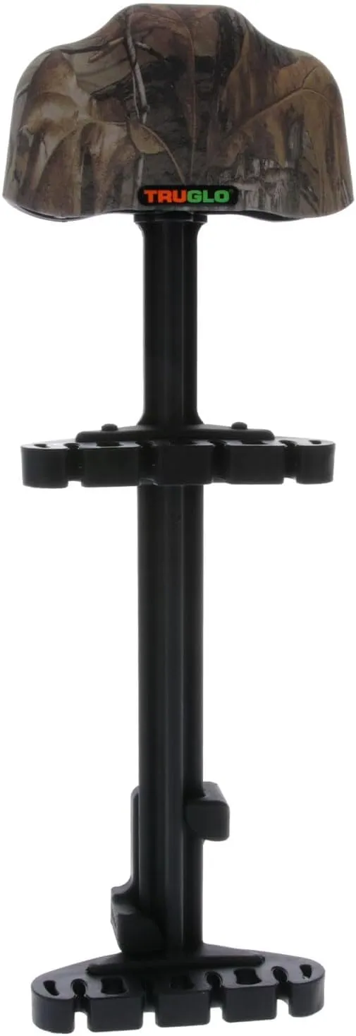 TRUGLO Loc-Down 4-Arrow Ultra-Quiet Lightweight Composite Vibration-Absorbing Left-Hand Convertible Bow Hunting Archery Quiver