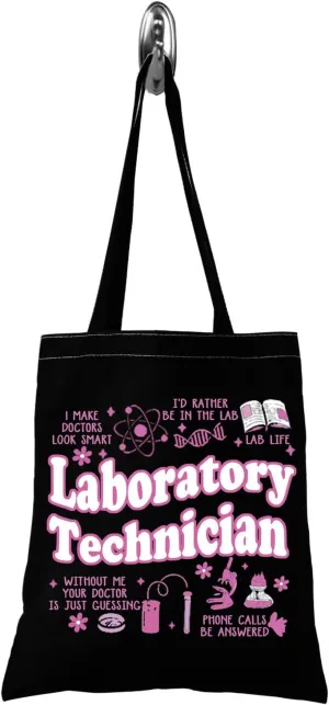 TSOTMO Lab Gift Medical Lab Science Gift Laboratory Technician Tote Bag Lab Scientist Gift for Women