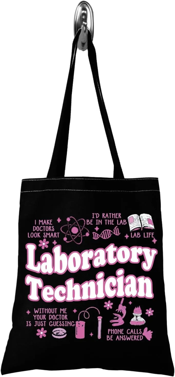 TSOTMO Lab Gift Medical Lab Science Gift Laboratory Technician Tote Bag Lab Scientist Gift for Women