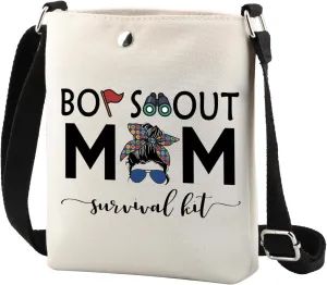 TSOTMO Scout Mom Gift Scout Mom Appreciation Survival Kit Scouting Crossbody Bag