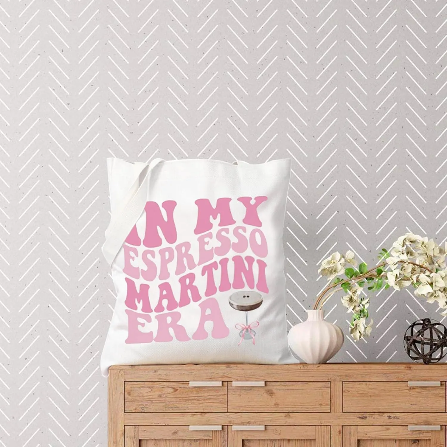 TSOTMO Tini Time Coquette Era Makeup Bag - Espresso Martini Era Gift Cocktail Gift Bag
