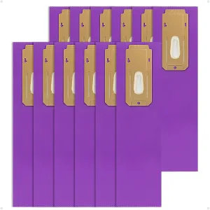 Type CC HEPA Upright Vacuum Cleaner Bags Replace Part AK1CC6H Compatible with Oreck Elevate Vacuum Models X3, X5, XL7, XL21, 2000, 3000, 4000, 8000, 9000 Series, 12 Pack, Purple