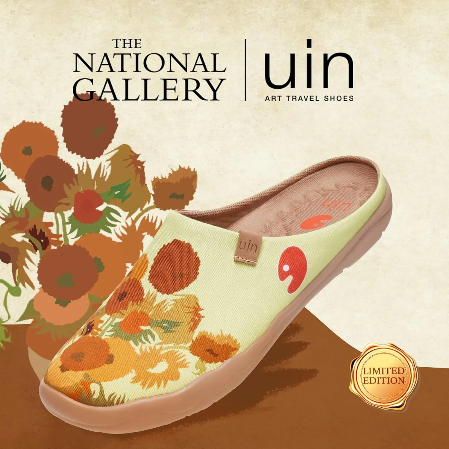 UIN x National Gallery Collaboration Slip On Art Travel Shoes