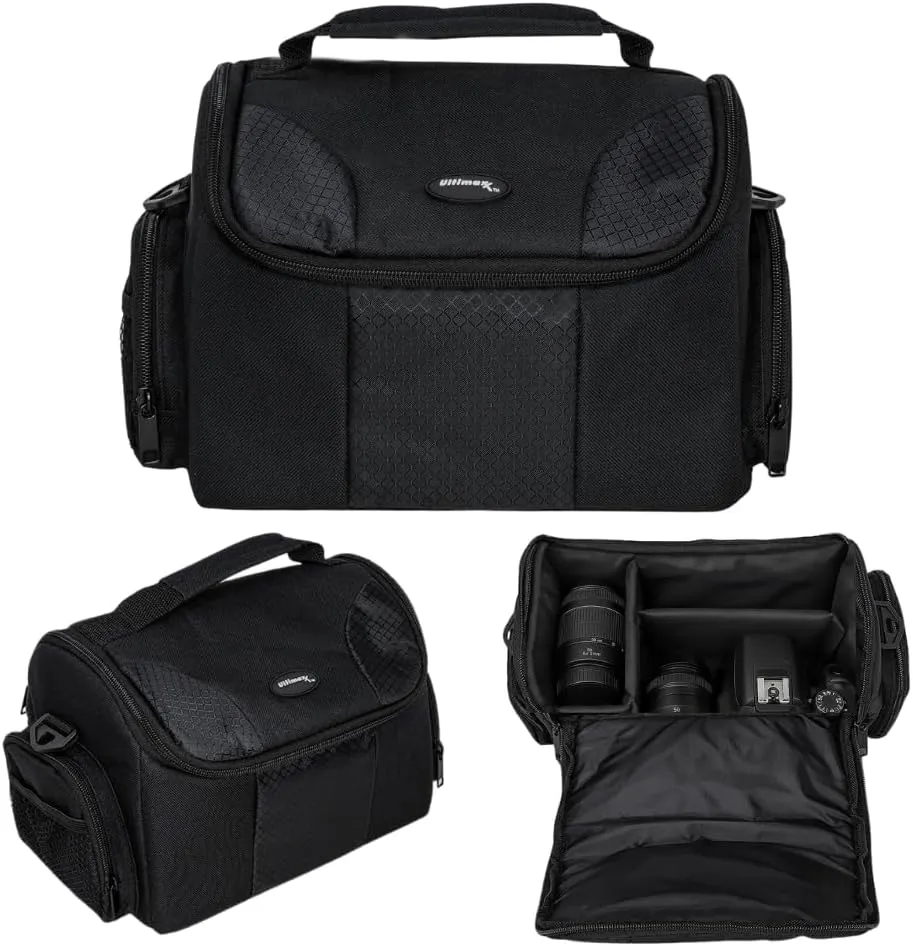 Ultimaxx Large Carrying Case/Gadget Bag for Sony,Nikon, Canon, Olympus, Pentax, Panasonic, Samsung & Many More SLR Cameras & Camcorders