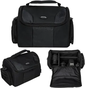 Ultimaxx Large SLR/DSLR Camera Deluxe Padded Gadget Bag/Carrying Case with Shoulder Strap for Sony,Nikon, Canon, Olympus, Pentax, Panasonic, Samsung & Many More Cameras & Camcorders