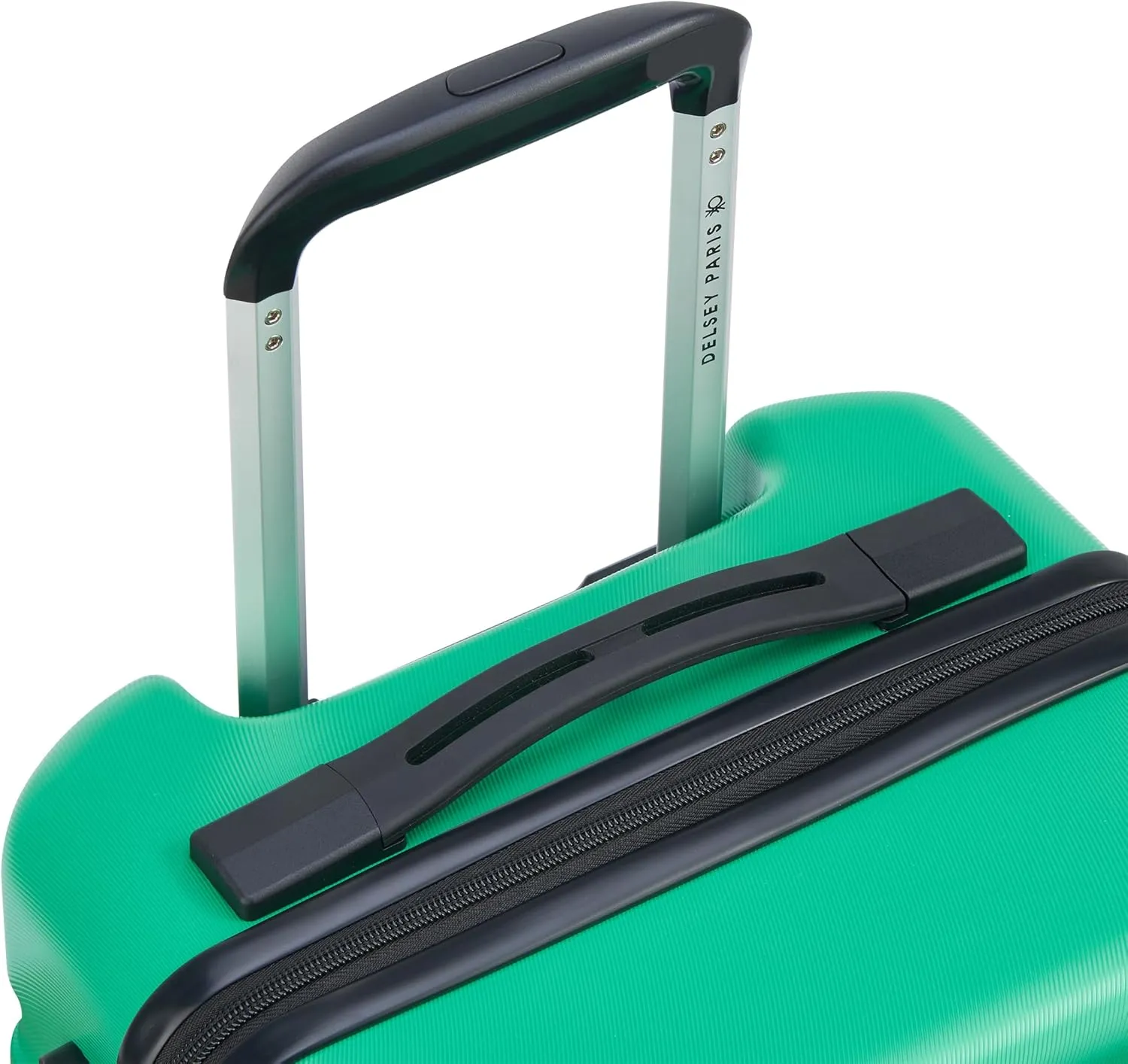 United Colors of Benetton Now Hardside Luggage with Spinner Wheels, Green, Carry-On 19 Inch