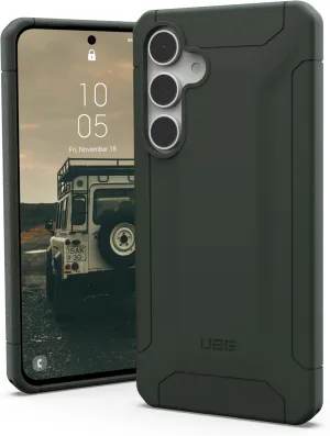 URBAN ARMOR GEAR UAG Designed for Samsung Galaxy S24 FE Case SM-S721 Scout, Rugged Military Grade Dropproof Impact Resistant Non-Slip Protective Cover, Olive Drab