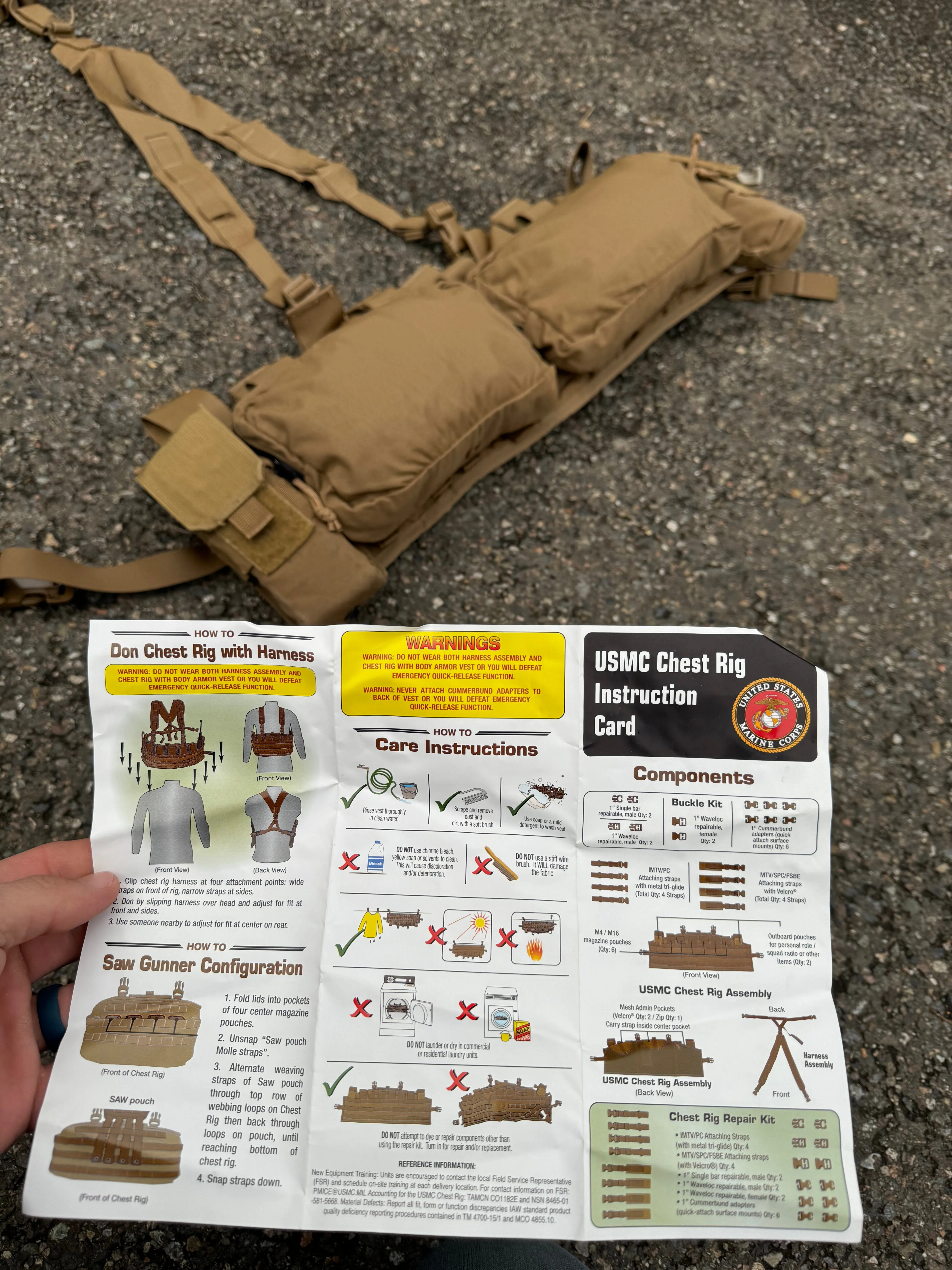 US Military TAPS Chest Rigs