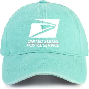 US Postal Baseball Cap Washed Vintage Hat Adjustable Dad Hats