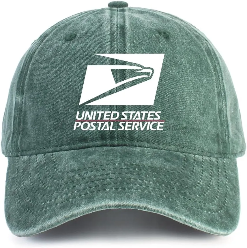US Postal Baseball Cap Washed Vintage Hat Adjustable Dad Hats