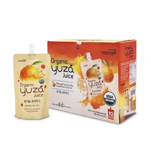 USDA Organic Yuzu Citron Juice 50oz [ 10 Pouches ] Ready to Drink, ON-THE-GO Vegan Kids Juice, Yuzu Beverage Rich in Vitamin C, Korean Honey Citron Tea by [Korean Drink]