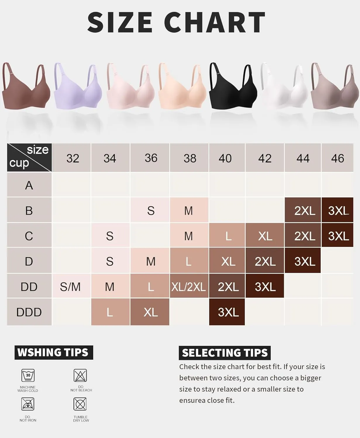 V Neck Wireless Bras for Women No Underwire Seamless Bra Full Coverage No Wire Tshirt Bras