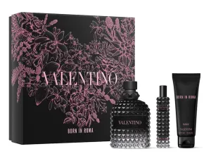 Valentino Born in Roma For Men Gift Set - Eau de Toilette Sprays (3.4 & 0.5 Fl Oz), Shower Gel 1.7 Fl Oz