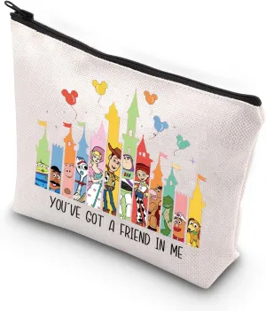 VAMSII Cartoon Toys Inspired Cosmetic Bag You've Got A Friend In Me Perfect Friendship Gift (Friend In Me)