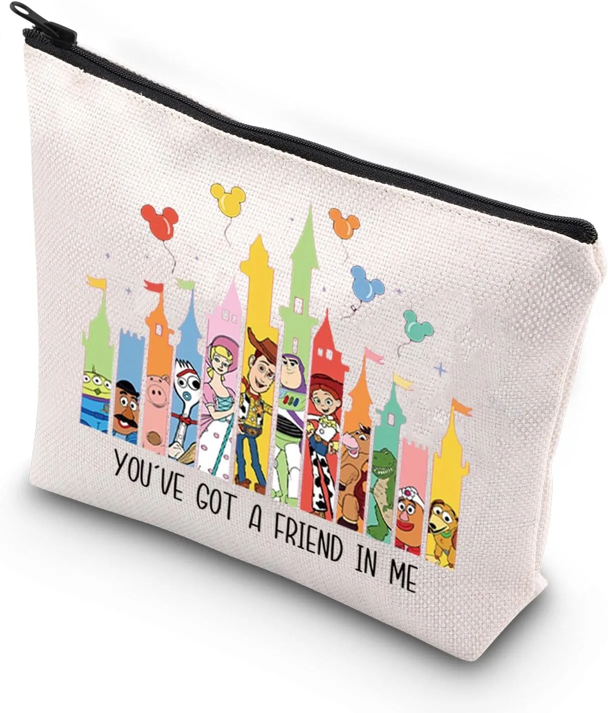 VAMSII Cartoon Toys Inspired Cosmetic Bag You've Got A Friend In Me Perfect Friendship Gift (Friend In Me)