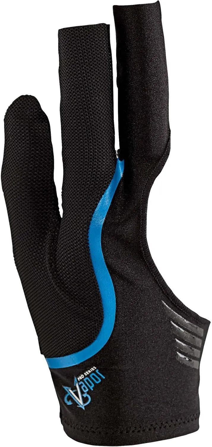 Vapor Cool Sport Billiard Gloves, Blue, Extra Large