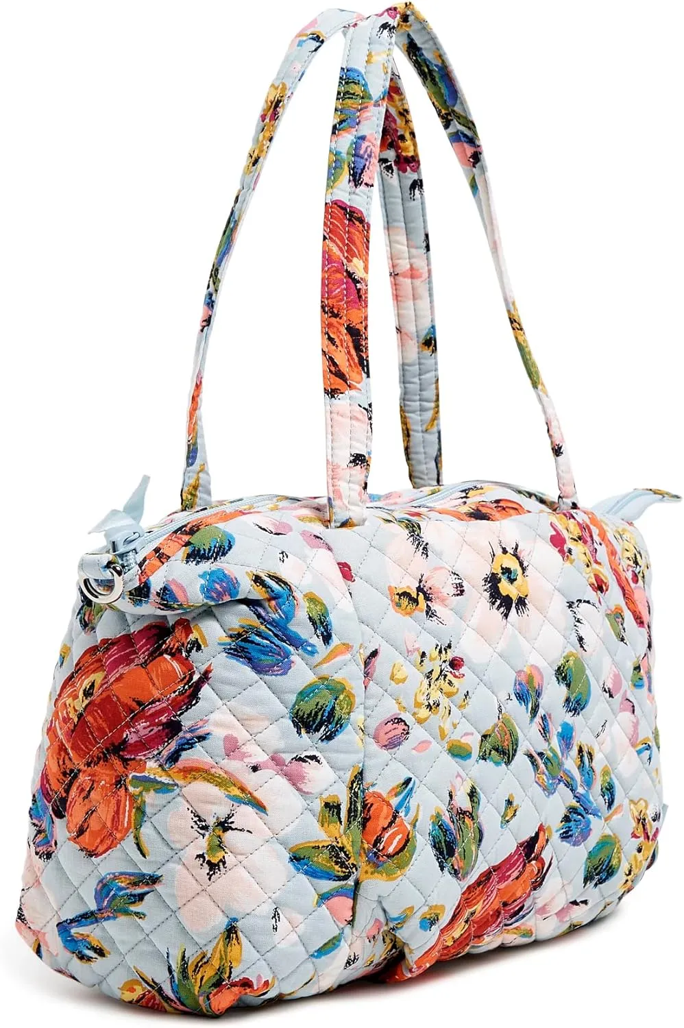 Vera Bradley Women's Cotton Pleated Multi-strap Shoulder Satchel Purse