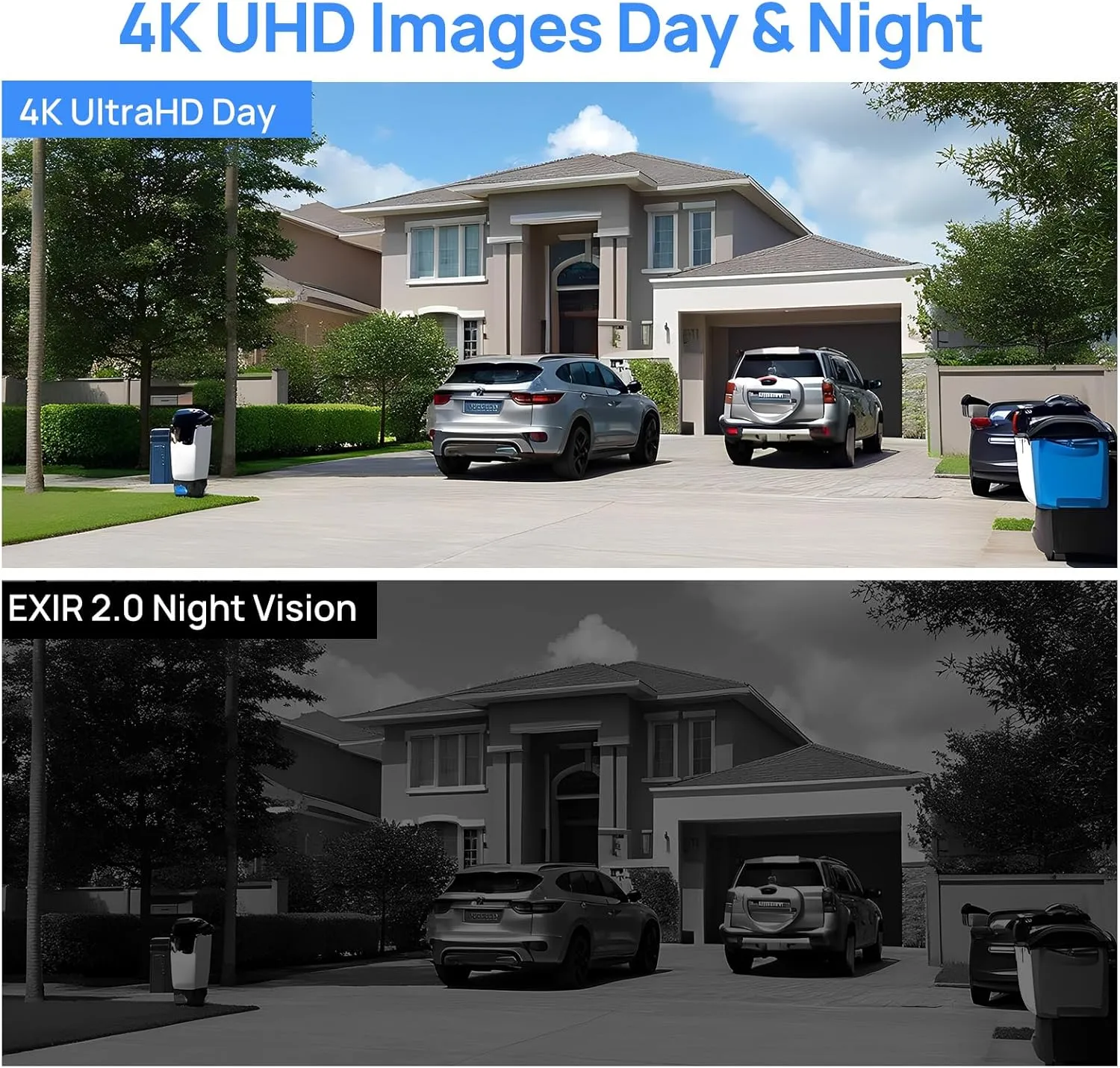 VIKYLIN UltraHD 4K 8MP PoE IP Camera Outdoor,4K PTZ IP Dome Security Camera with 5X Optical Zoom 2.7-13.5 mm, Human Vehicle Detection, 2 Way Audio,131ft IR Night Vision, IK10/IP67,Blue Iris,NDAA