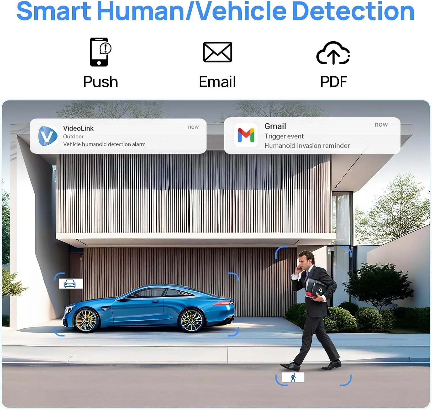 VIKYLIN UltraHD 4K 8MP PoE IP Camera Outdoor,4K PTZ IP Dome Security Camera with 5X Optical Zoom 2.7-13.5 mm, Human Vehicle Detection, 2 Way Audio,131ft IR Night Vision, IK10/IP67,Blue Iris,NDAA