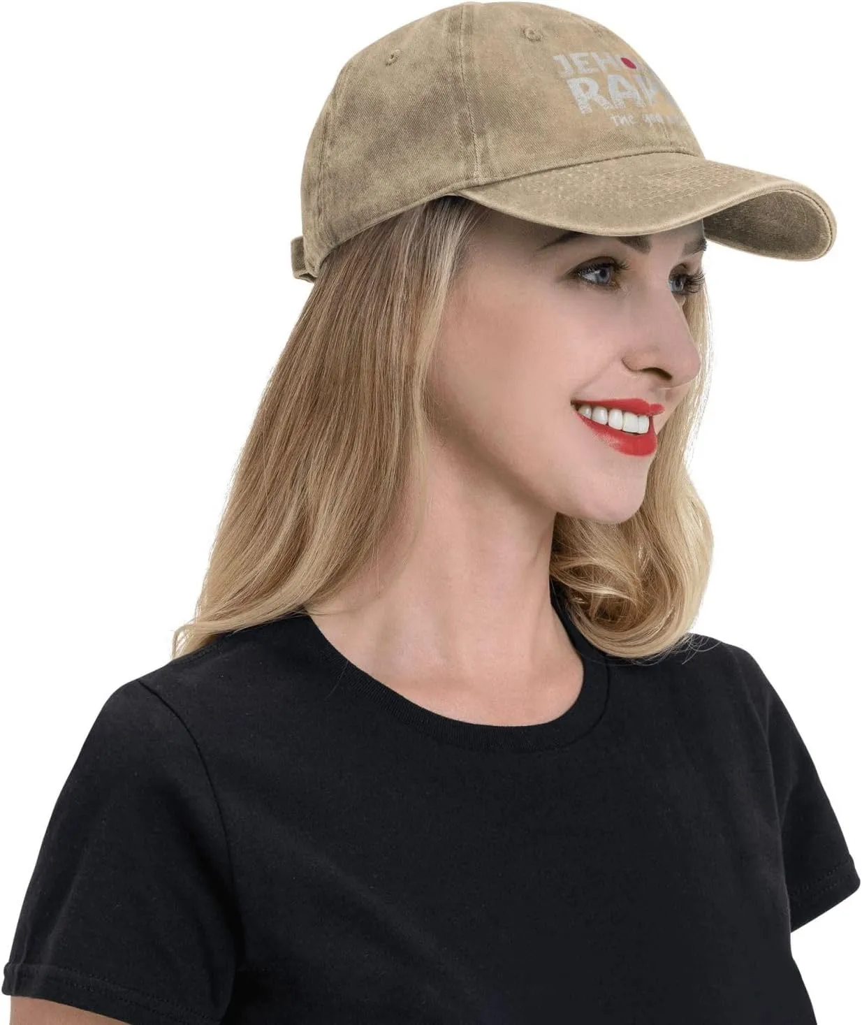 Vintage Jehovah Rapha The god who Heals Washed Cotton Baseball Cap,Original Adjustable Dad Hats,Black