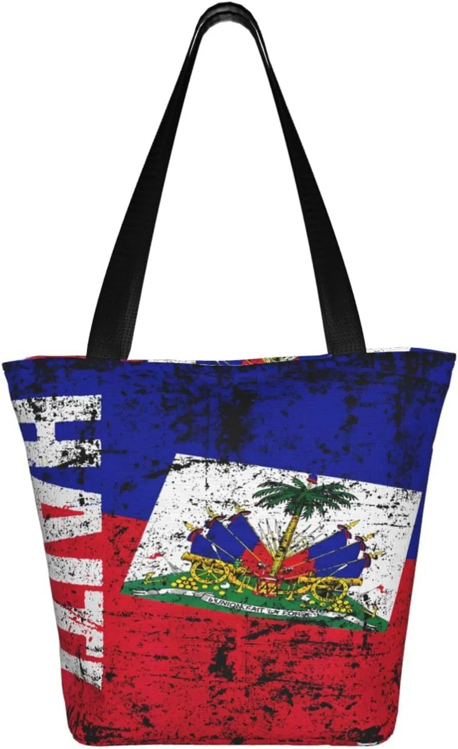 Vintage Old Ethiopia Flag Lion Of Judah Women's Tote Bag Shoulder Bag Shopping Handbag Large Capacity Handbag