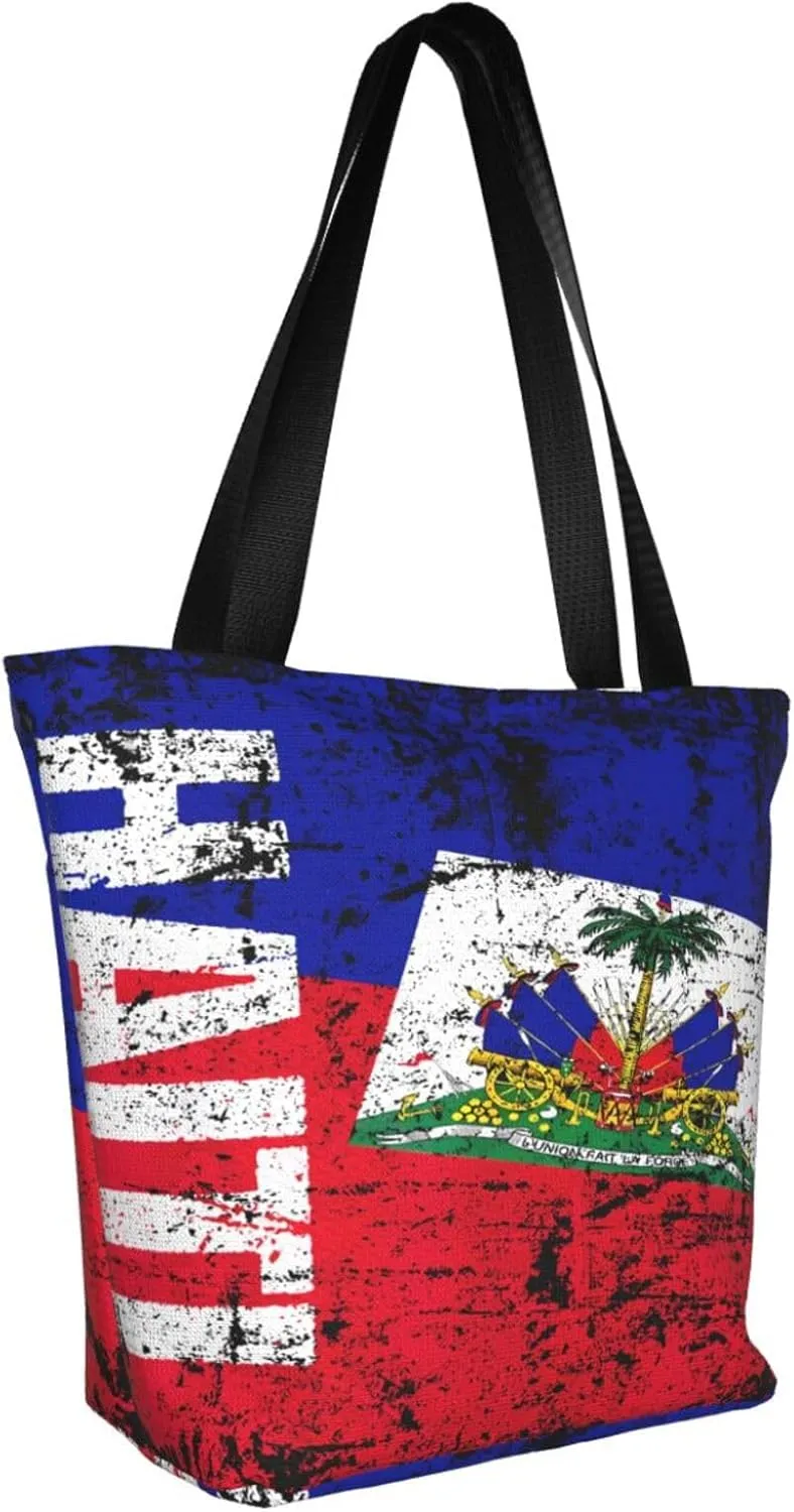 Vintage Old Ethiopia Flag Lion Of Judah Women's Tote Bag Shoulder Bag Shopping Handbag Large Capacity Handbag