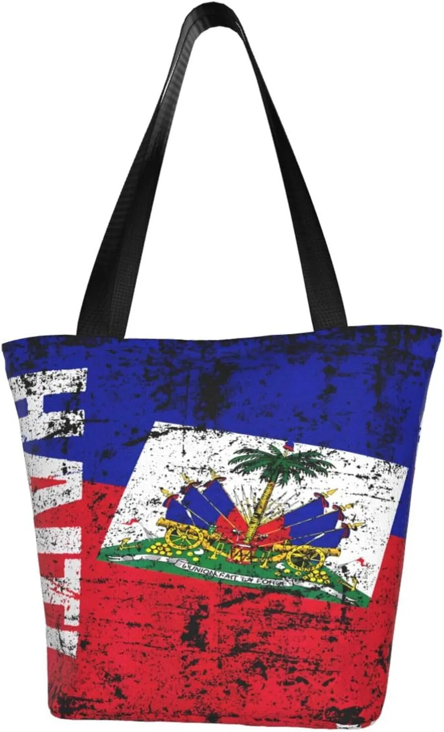 Vintage Old Ethiopia Flag Lion Of Judah Women's Tote Bag Shoulder Bag Shopping Handbag Large Capacity Handbag