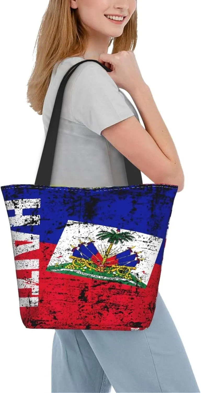 Vintage Old Ethiopia Flag Lion Of Judah Women's Tote Bag Shoulder Bag Shopping Handbag Large Capacity Handbag