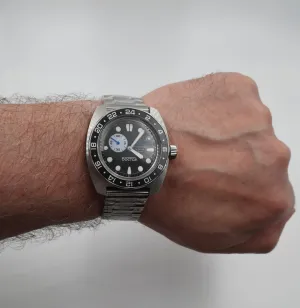 Vostok Original Mens Watch Amphibia 17037B GMT Mechanical Self-Winding Water Proof 200m
