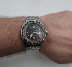 Vostok Original Mens Watch Amphibia 71070A GMT Mechanical Self-Winding Water Proof 200m