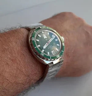 Vostok Original Mens Watch Amphibia Neptune 960896 Mechanical Self-Winding Water Proof 200 m