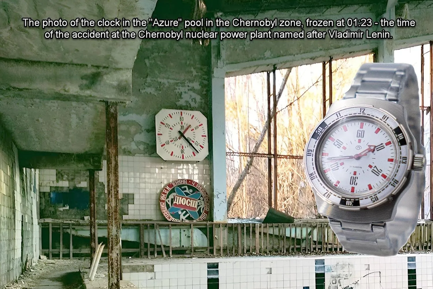 Vostok Original Mens Watch Amphibia Series “Chernobyl” Mechanical Self-Winding Water Proof 200m