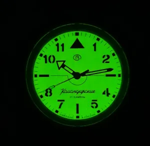 Vostok Original Mens Watch Komandirskie 18028A Series “Pilot” Mechanical Self-Winding Luminous Dial Water Proof 200m