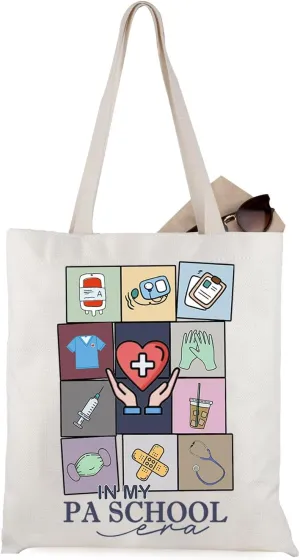 WCGXKO Medical Training Gift In My PASchool Era Tote Bag for Physician Assistant Student