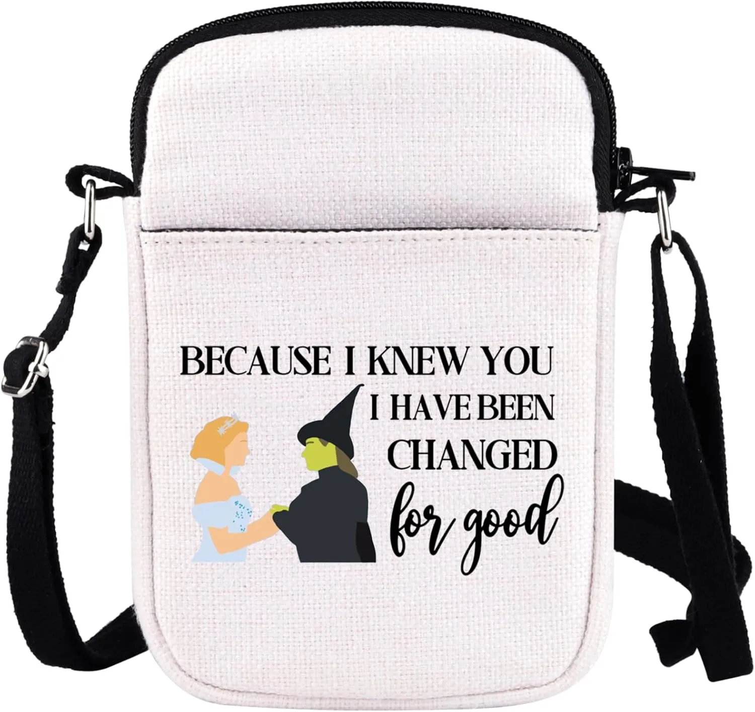 WCGXKO Musical Lover Gift for Best Friend Because I Knew You I Have Been Changed For Good Crossbody Purses Bag Messenger Bag (Changed For Good CR)