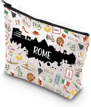 WCGXKO Rome City Gift Travel Makeup Bag (ROME)