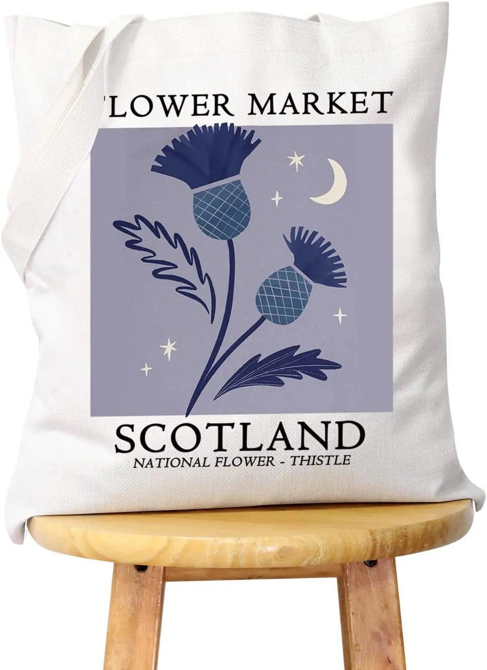 WCGXKO Scotland Vacation Gift Scotland Trip Gift Scotland Surprise Gift Scottish Canvas Shopping Bag