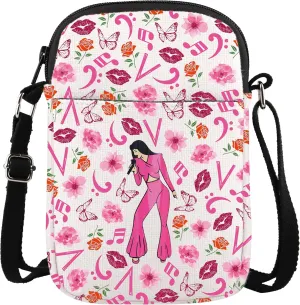 WCGXKO Song Crossbody Purses BagSinger Song Gift Singer Fan Gift Singer Inspired Messenger Bag Music Gift (Bidii CR)