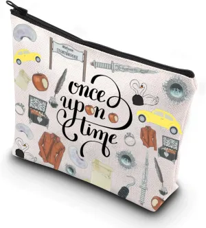 WCGXKO TV Inspired Gift TV Inspired Zipper Toiletry Bag For Welcome To Storybrooke Fans (a time)