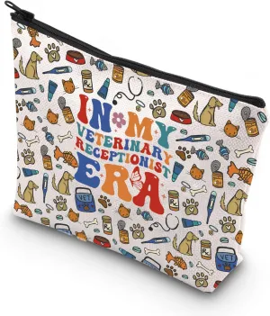 WCGXKO Vet Receptionist Gift Veterinarian Gift Vet Tech Gift In My Veterinary Receptionist Era Animal Rescue Gift (RECEPTIONIST ERA bag)