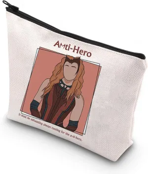 WCGXKO Wanda Witch Makeup Bag Witch Movie Fans Gifts Zipper Pouch Makeup Bag (Ant)