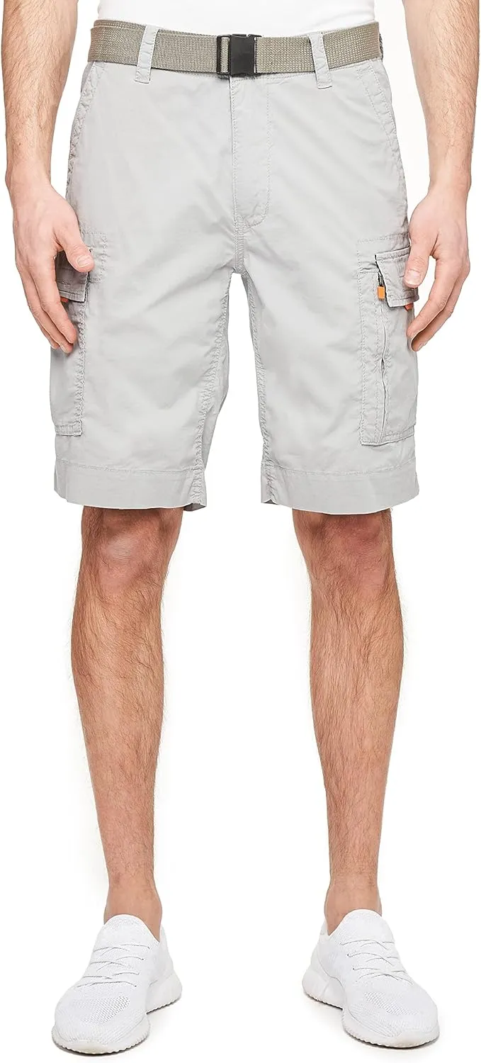 WEAR FIRST. THEN TELL THE DIFFERENCE Wearfirst Men's Stretch Cotton Belted Cargo Shorts | Roam Short