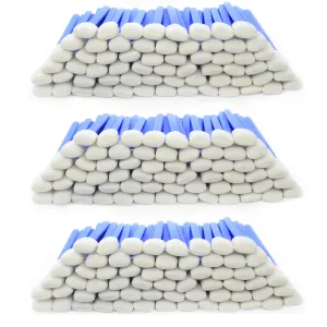 Wellgler's 5.11” Foam Cleaning Swabs for Printers, Inkjets, Cameras, Automotive, Optics, Sensors, Guns, and Electronics (Blue, 300)