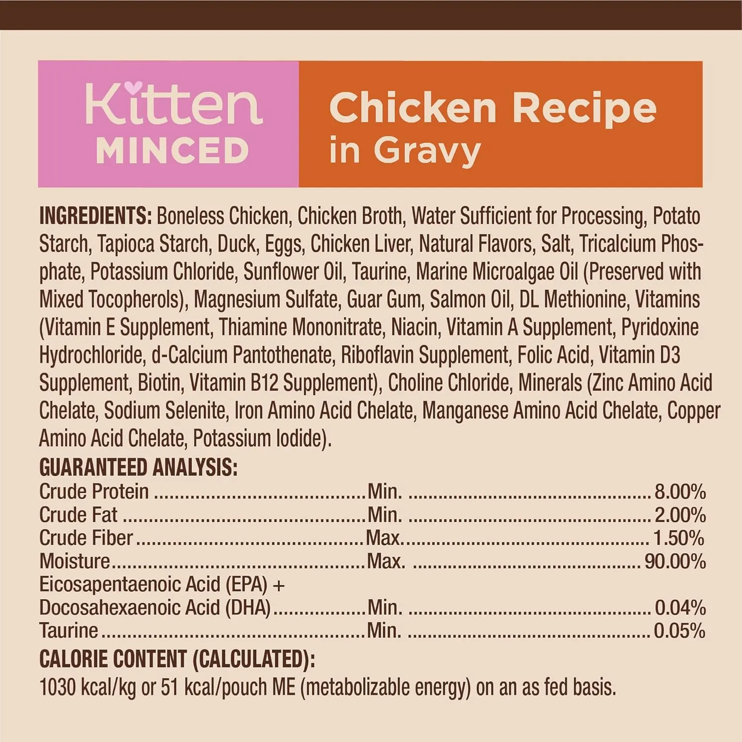 Wellness CORE Tiny Tasters Minced Kitten Wet Cat Food, Natural, Protein-Rich, Grain Free, 1.75-Ounce Pouch, 12 Pack, (Chicken)